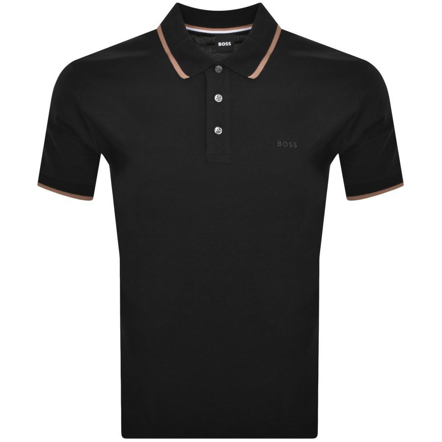 BOSS Parlay 190 Polo T Shirt Black